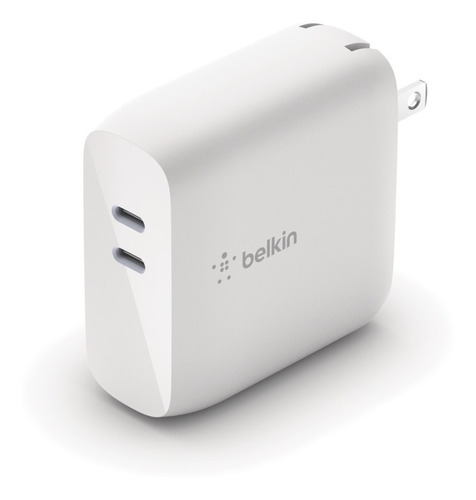 Cargador De Pared Belkin Dual Usb-c Pd Gan 68 W Amv