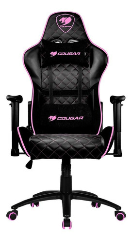 Cadeira de escritório Cougar Armor One gamer ergonômica  preta e eva com estofado de couro sintético
