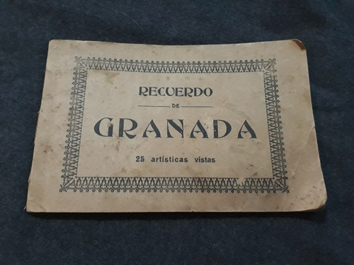 Recuerdo De Granada 25 Vistas Fotos 12x22cm Alhambra España 