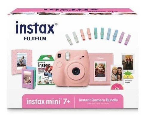 Camara Fujifilm Instax Mini 7s Instant Con Set Hojas Y Case