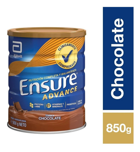 Ensure Advance Alimento En Polvo Chocolate 850 Gr