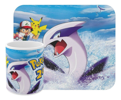 Taza Más Mousepad Pokémon Lugia Película 2 