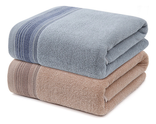 Y 2 Pcs Toalla Baño Completo Grande 100% Algodón 70×140 Cm