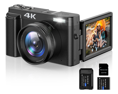 Camara Vlogging Digital 4k Para Youtube Enfoque Automatico 2