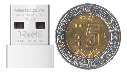 Adap. Nano Usb Inalámbrico N150150mbps Mercusys Mw150us