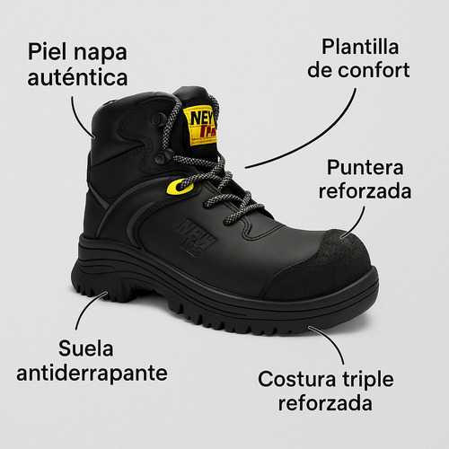 Botas De Seguridad New Trs Modelo 1800 Sin Género