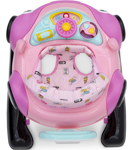 Delta Children First Race 2-in-1 Walker, Pink