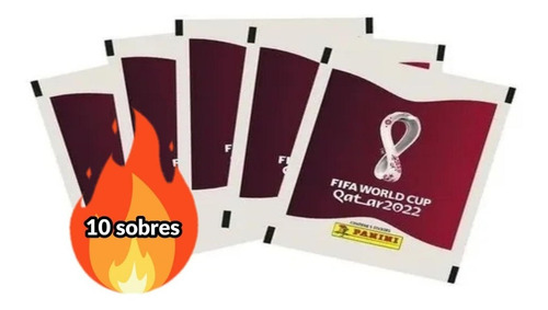  Pack 10 Sobres Panini Mundial Fifa Qatar 2022 Original