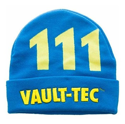 Fallout Vault-tec Vault 111 Sombrero De Punto Cufado