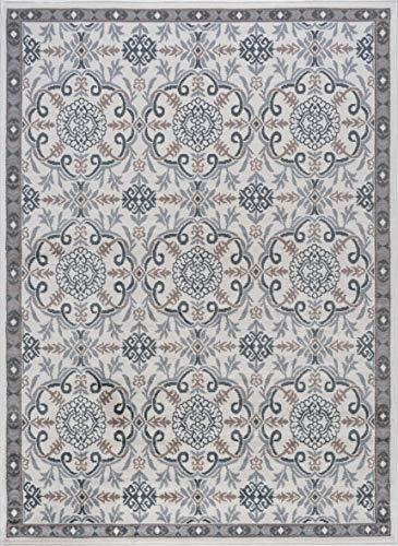 Alfombra Universal Rugs Izel Area, 8 'x 10', Crema