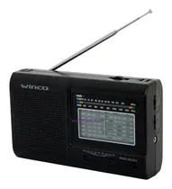 Comprar Radio Winco W2005 Am Fm Portatil 9 Bandas A Pilas Antena