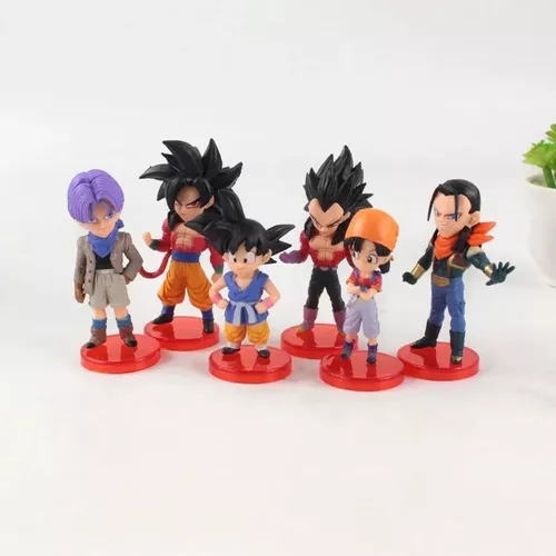 Conjunto de Bonecos de Dragon Ball GT: Coleção de 6 Personagens em Min