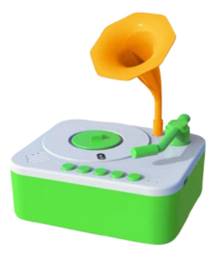 // Gramofone Infantil Com 96 Cartas, Fonógrafo Infantil, B