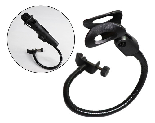 Braçadeira De Mesa Com 2 Microfones Gooseneck De 3/8 A 5/8