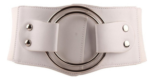 Cinturón De Cuero Elástico Gruesoa Con Hebilla Para Mujer M