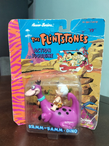 Figura Boley 1993 The Flintstones Dino Riders Bamm Bamm Dino (Usado)