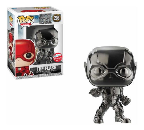 Funko Pop! Flash Cromado Edición Limitada 208 Dc Comic