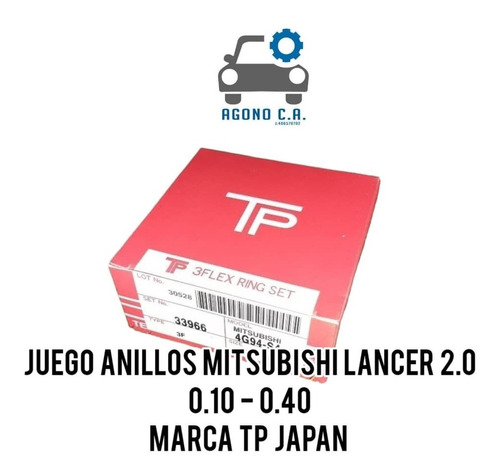 Juego Anillos Mitsubishi Lancer 2.0 Touring 4g94
