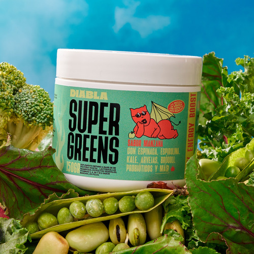 Better Diabla Kit X3 Super Greens Manzana Suplemento 150g 3c