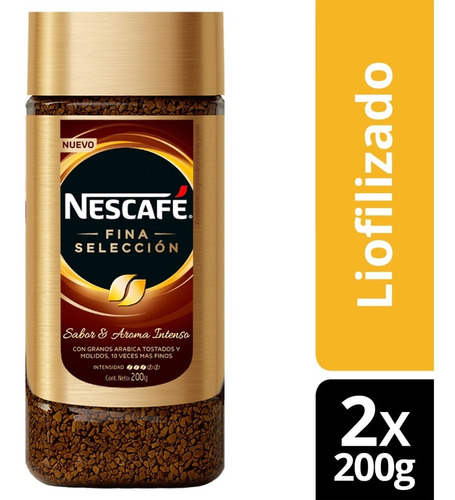 Café Nescafé® Fina Selección Frasco 200g Pack X2