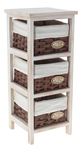 Gabinete 3 Divisiones 60 Cm Natural Afj