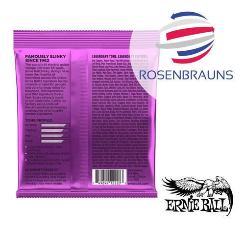 Imagen 2 de 6 de Cuerdas Guitarra Eléctrica Ernie Ball Power Slinky 11-48