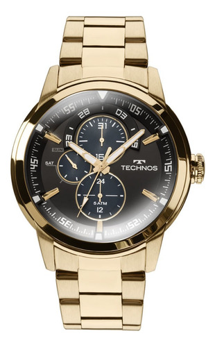 Relógio Technos Masculino Grandtech 6p57aa/4p Dourado Multi