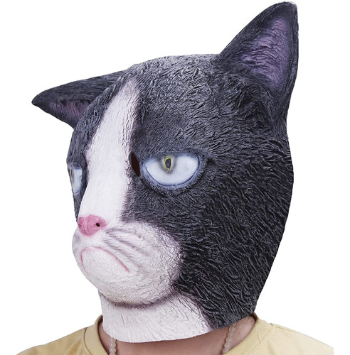 Halloween Novedad Máscara Disfraz De Fiesta Látex Cat...
