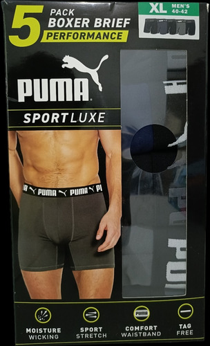 5 Pack Boxer Puma Deportivo Americano Original Talla Xl