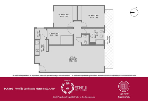 Venta Departamento 4 Ambientes 81m² En Parque Chacabuco / Caballito Balcón Al Frente Todo Reciclado