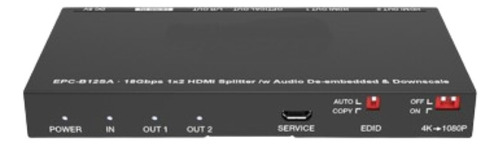 Splitter Hdmi 1x2 4k@60hz Epcom 18gbps Hdr 4:4:4 Epc-b12sa