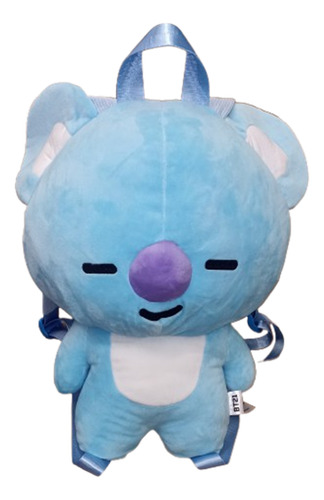 Peluche Bt21 Koya K-pop Mochila Rj Bt21 40cm K Pop Azul Claro