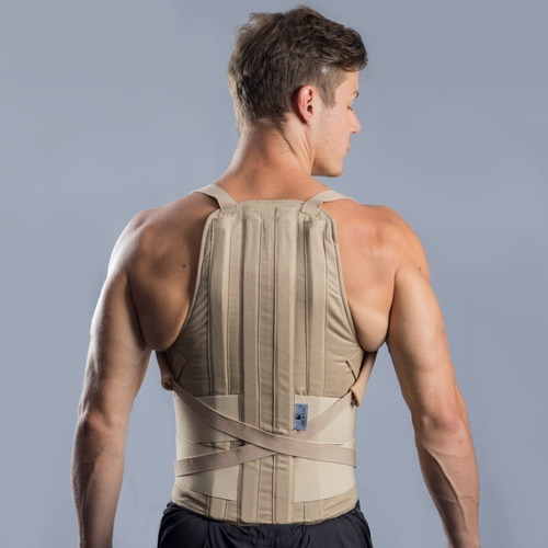 Faja Dorso Lumbar Semirrigida Con Varillas De Metal Unisex