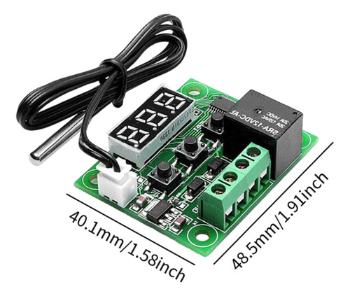 Módulo Controlador De Temperatura -w1209d Fácil Luz Azul