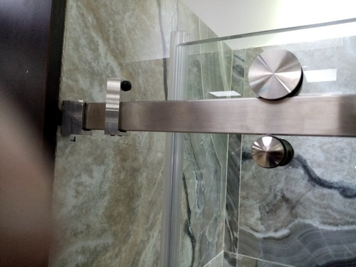 Imagen 4 de 5 de Cancel Para Baño Corredizo Estilo Manet En.cristal Templado.