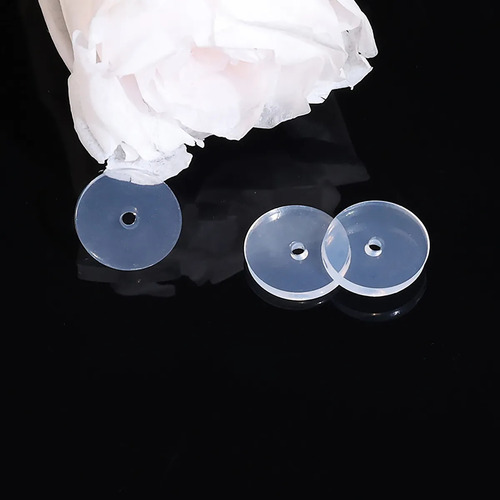 50pcs Discos De Silicon Para Eliminar Piercing Bumps Almohadilla De Fijación De Silicona Para Piercings De Oreja