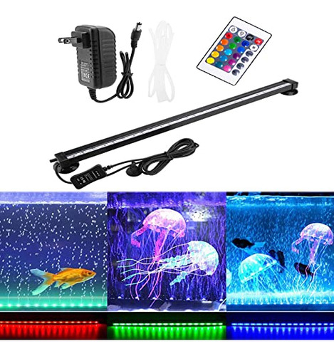 Lámpara Led De Burbujas De Aire Para Acuario Sumergible Que