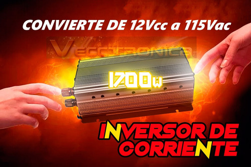 Inversor De Corriente 1700w Conecta Todo A Tu Auto New 2018.