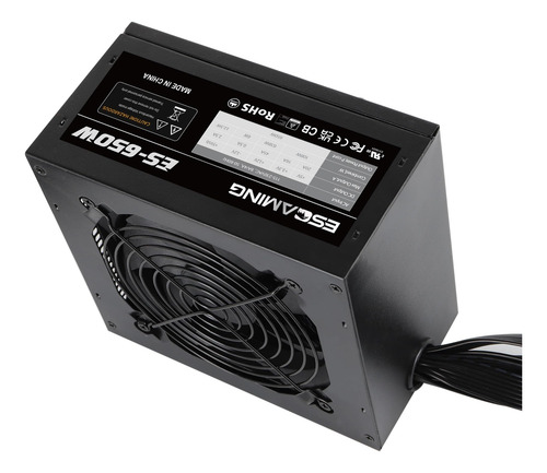 Fuente De Alimentación No Modular De Esgaming 650w Con Psu A