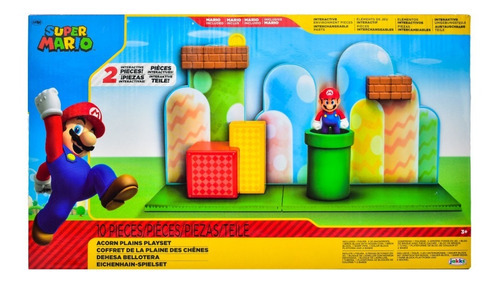 Super Mario Set Diorama Dehesa Bellotera 10pz Jakks Pacific