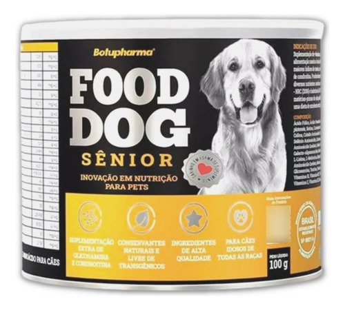 Food Dog Sênior Botupharma Suplemento Para Cães Idosos 100g