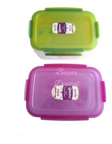 Lunchera Hermetico Térmica Apilable X2 Xl Plástico Belgrano