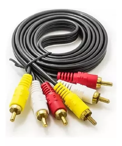 Cable Rca 3 Rca A 3 Rca Para Audio Video Tv Camara 10 Metros