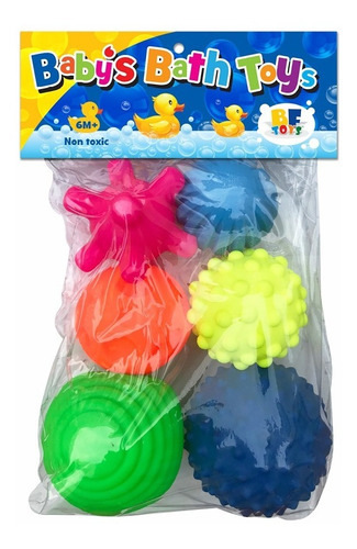 Set 6 Pelotas Sensoriales Didácticas Para Bebé Con Texturas