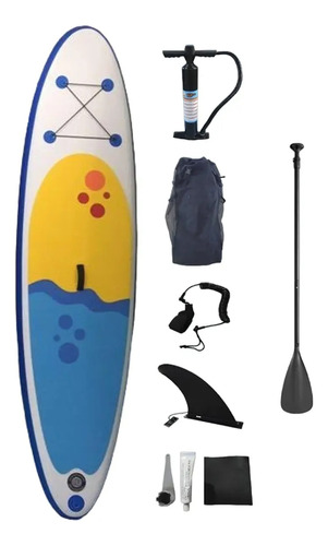 Tabla Blanca Stand Paddle Surf 3mts + Remo Y Accesorios Febo