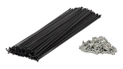 comprar Raio Preto Aço 255mm 2.0 Fina P\u002F Aro 26 Par 72 Raios