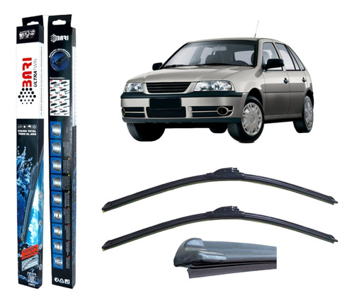 Kit 2 Escobillas Delanteras Vw Gol Power Country 1999 A 2014