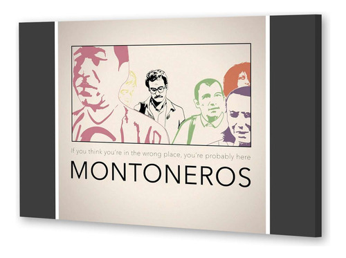 Cuadro 20x30cm Montoneros Historia Frase Ingles