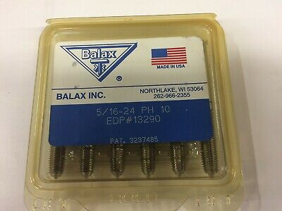 6 Pcs. Balax 5/16-24 H10 Series Bxp Plug Chamfer Thredfl Uub