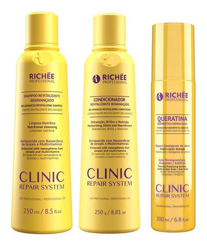 Richée Clinic Repair System Kit Home Care (3 Produtos)